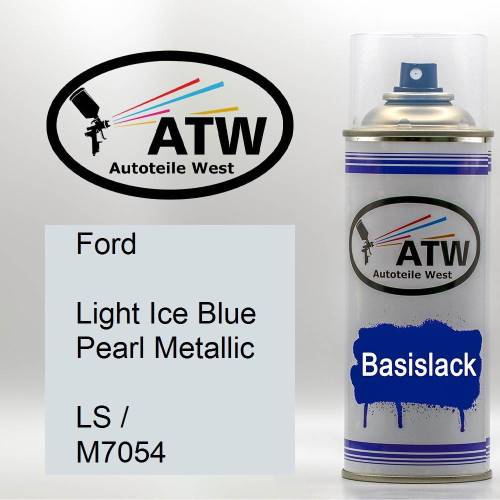 Ford, Light Ice Blue Pearl Metallic, LS / M7054: 400ml Sprühdose, von ATW Autoteile West.